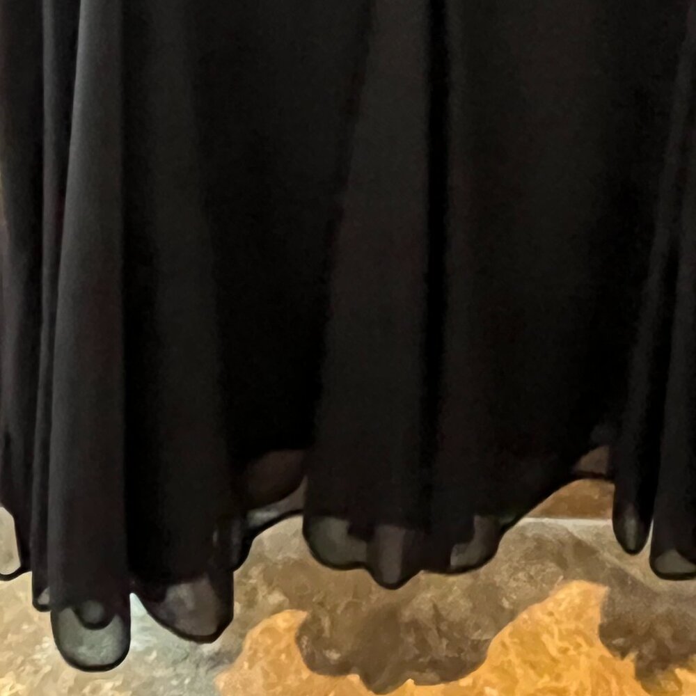 Alex Evenings black skirt with sheer layer